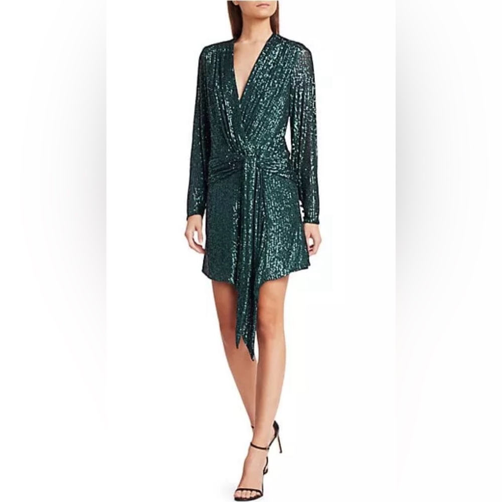Johnathan Simkhai green sequin dress